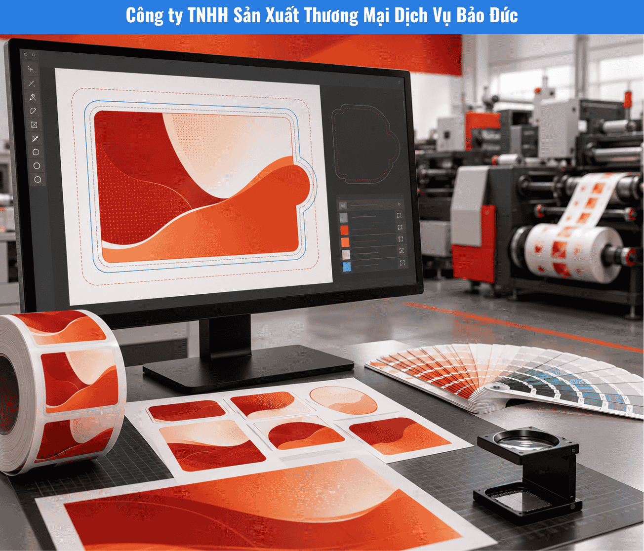 File In Tem Nhãn Cuộn Cần Những Gì? Checklist AI, PDF, CDR, Font Và Hình Ảnh |In Decal Bảo Đức