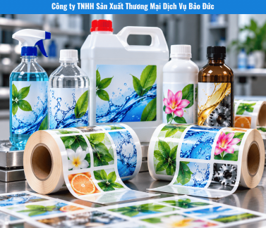 In Tem Nhãn Cuộn Hóa Chất: Chọn Vật Liệu Chống Nước, Chống Trầy Và Bám Bề Mặt