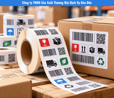 In Tem Nhãn Cuộn Logistics: Barcode, Mã Lô Và Khả Năng Bám Trên Thùng Carton