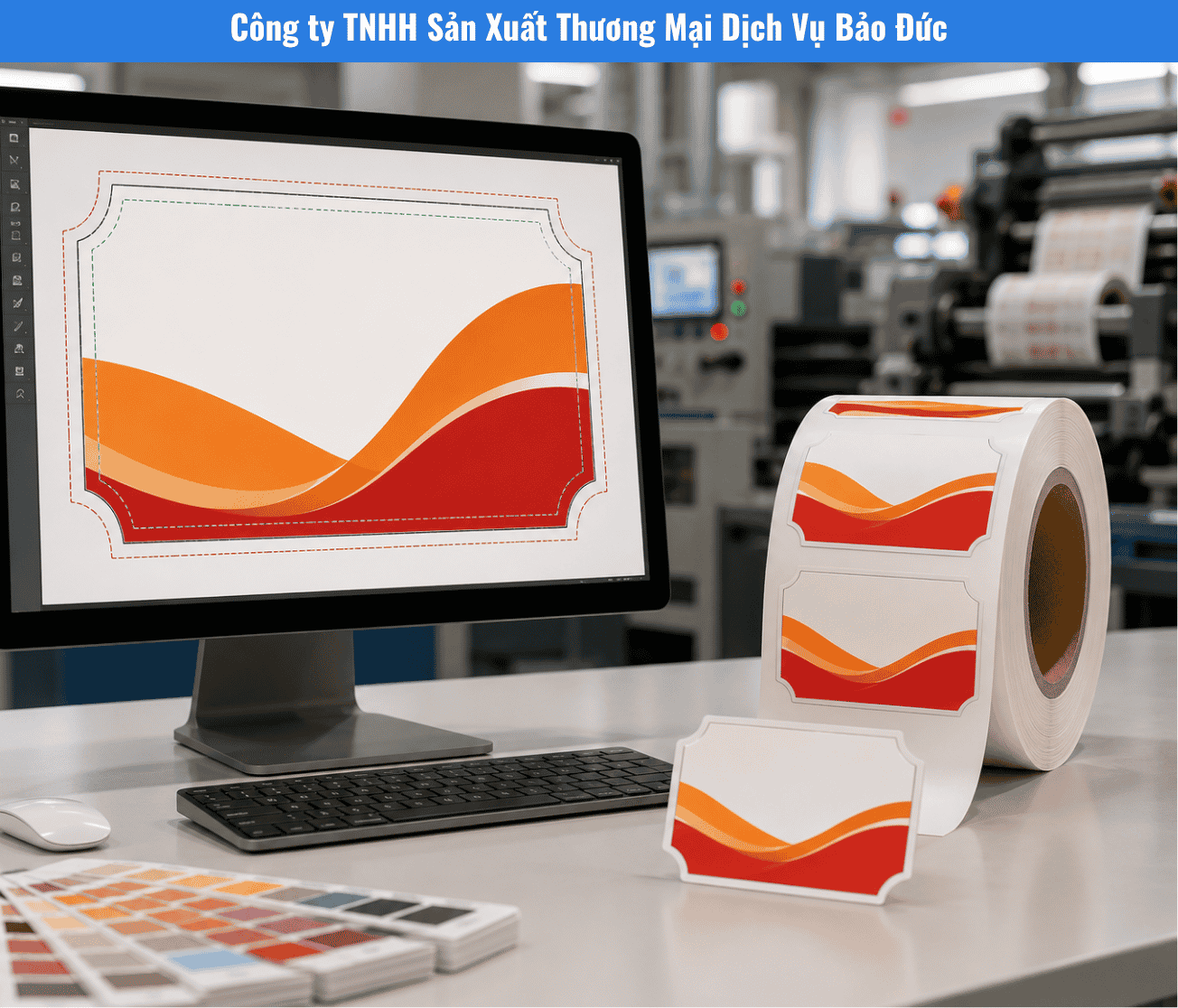 Bleed Và Vùng An Toàn Khi Thiết Kế Tem Nhãn Cuộn: Tránh Hở Viền Sau Bế |In Decal Bảo Đức